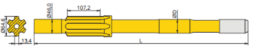 Ingersoll Rand YH65RP shank adapter diagram