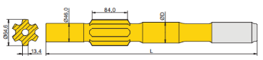 Ingersoll Rand YH80A shank adapter diagram