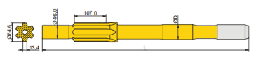 Ingersoll Rand YH80ARP shank adapter diagram