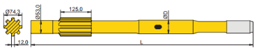 Ingersoll Rand YH110VRP/Y135RP shank adapter diagram