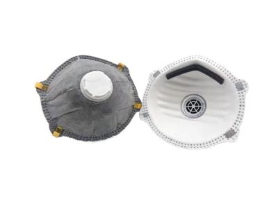China Shell Shaped Dust Mask With Valve Easy Wearing Glass Fiber Free Water Resistance for sale
