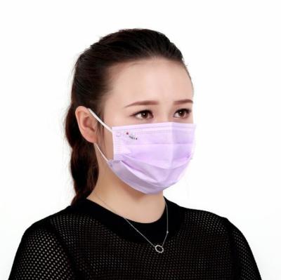 China Pink Color Disposable Ear Loop Mask Anti Dust 65 Gsm For Face Protection for sale