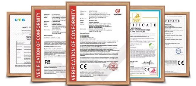 Product quality certifications and compliance standards