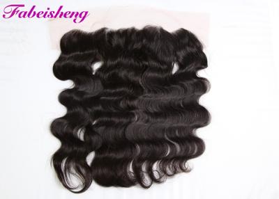 China Natural Color Curly Lace Frontal Closure , 13*4 Lace Frontal Closure With Baby Hair for sale