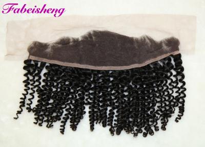 China 100% Vigin Human Hair 13x4 Lace Frontal Closure Deep Curly Tangle Free for sale