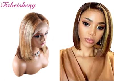 China Achieve a Glamorous Look with Highlight Color Lace Front Bob Wig for sale