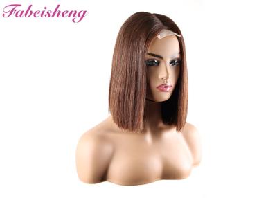 China 150% 180% Density Bob Wigs Length 10inch-14inch Brown Color With Bob Style for sale