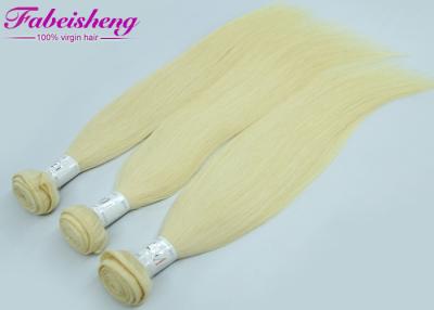 China Straight Brazilian Virgin Colored Hair Extensions , Honey Blonde Unprocessed Human Hair Weave for sale