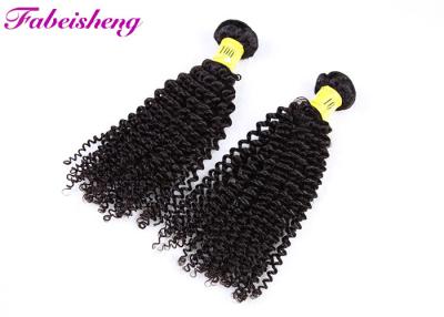 China Unprocessed Peruvian Human Hair / Deep Curly Hair Weft For Women for sale
