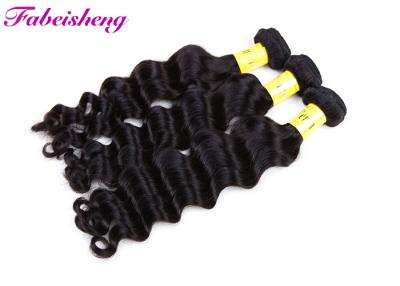 China Peruvian Loose Wave , Virgin Natural Black Hair Extensions Tangle - Free for sale