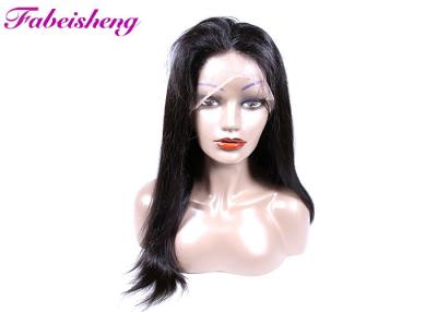 China Unprocessed Virgin Human Hair Straight Front Lace Wigs 200-400g for sale
