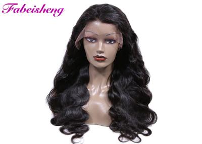 China OEM Virgin Peruvian Hair Body Wave Lace Wig For Black Women No Tangle for sale