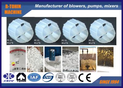 China Portador de 4 bio medios de filtro de los agujeros MBBR PE para el tratamiento de aguas residuales en venta