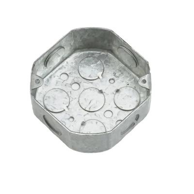 China Concealed Galvanised Steel Junction Box Small Metal Electrical Box Customized for sale