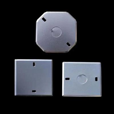 China Concealed 1.6mm Metal Electrical Box Cover Plate Custom Width à venda