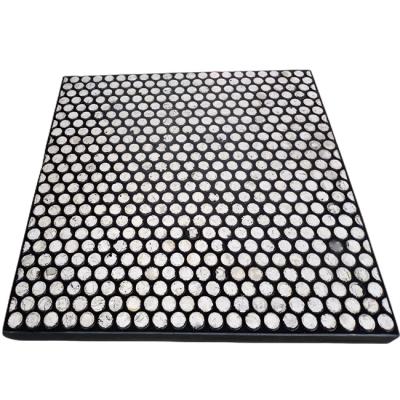 China Wear Resistant Rubber Ceramic Lining 99% Alumina Ceramic Wear Plate for sale
