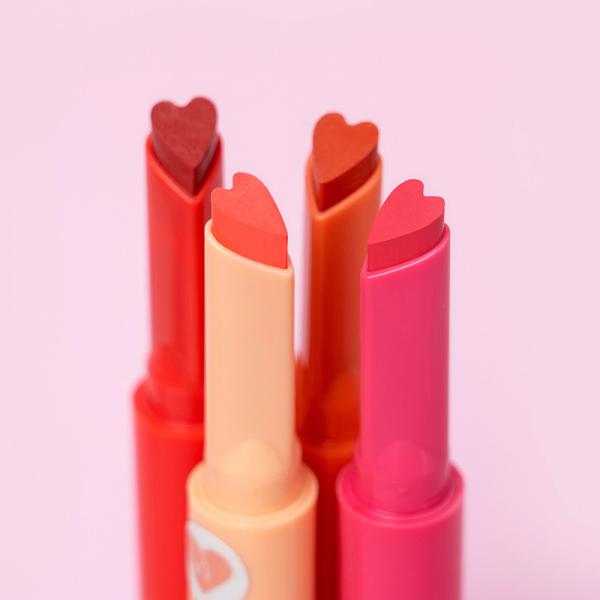Quality Heart Shaped Long Lasting Waterproof Lipstick Sexy Red Matte Creamy Lipstick 1 for sale