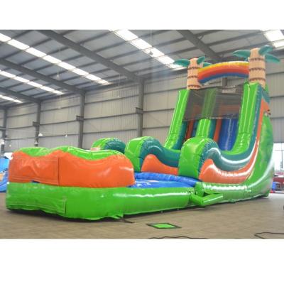 Китай Outdoor Commercial Kids used Jungle Trampoline manufacturers water trampoline slide for sale продается