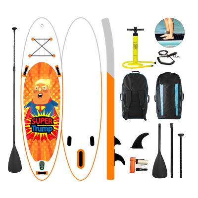 China 2022 new design inflatable stand up padlle board soft top air inflate sup paddle board with fins à venda
