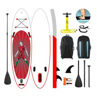 China 2022 new design inflatable stand up padlle board soft top air inflate sup paddle board with fins à venda