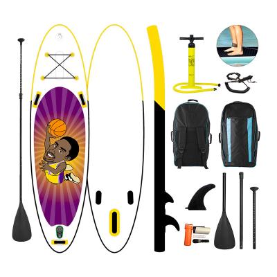 China 2022 new design inflatable stand up padlle board soft top air inflate sup paddle board with fins for sale