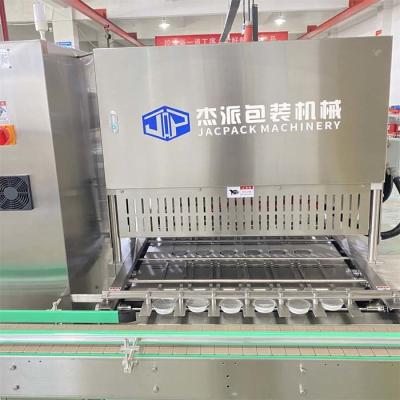 China Stainless Steel Automatic Tray Sealing Machine With High Sealing Strength for sale