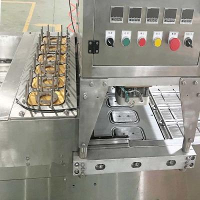 China PLC Control Automatic Tray Sealing Machine Stainless Steel Packing Machine for sale