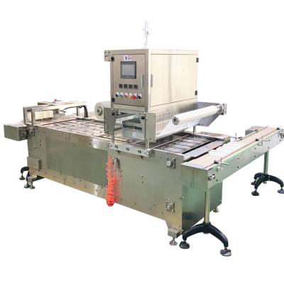 China Automatic Tray Sealing Machine For PP/PE/PVC/PET Packaging Material for sale