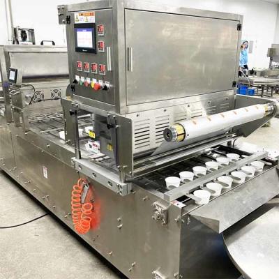 China 30-50 Trays/Min Gas Flush Tray Packaging Machine For Pet Food for sale