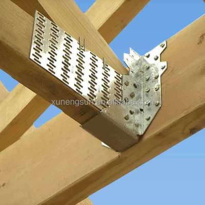 China Single-side Bracket Wood Connector Angle Joist Hanger Steel Roof Truss Nail Plate for sale