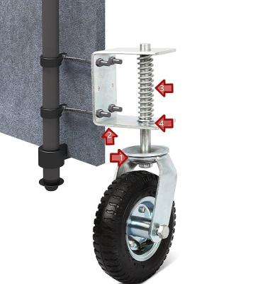 Chine 8 pouces roue de la porte de ressort 360 degrés kit de rouleaux pivotants pneumatique libre plat et suspension à vendre