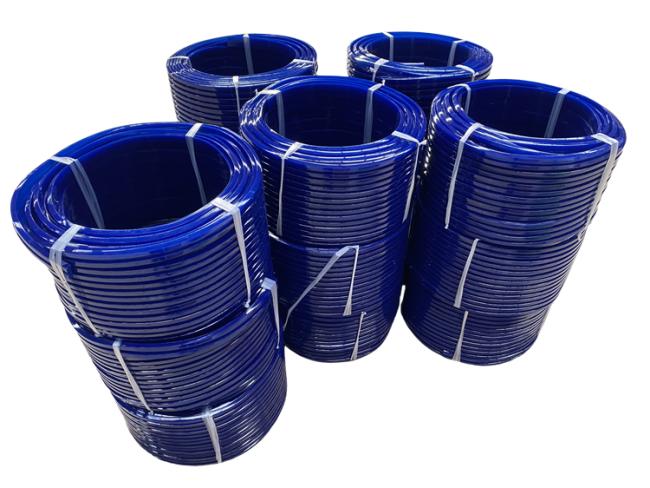 PU Twin Belt for conveyor systems showing cross-section and material texture