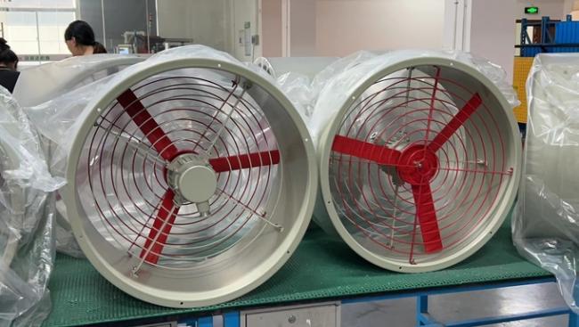 Explosion Proof Exhaust Axial Fan With IP54/WF2 Protection Level For Chemical Environment 0