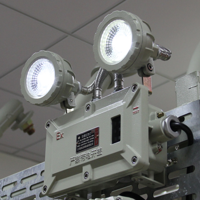 90min Flameproof Emergency Light Twin Spot Hazardous Locations 1