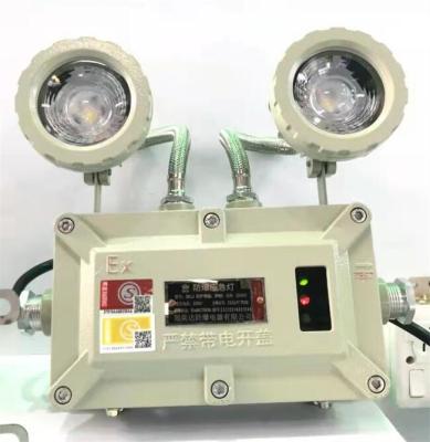 Chine les lumières anti-déflagrantes de sortie de secours 2x3w signent la double tête rechargeable à vendre