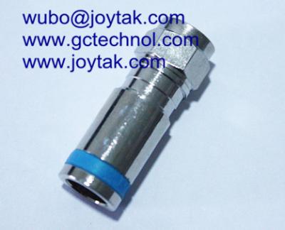 China F Type Compression Connector  F Conn For RG59U Satellite Coax Cable connector for sale