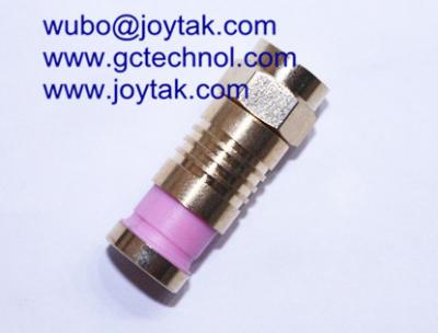 China F Compression Connector Gold Plated TV Satellite connector for RG316 Coax Cable connector High Quality for sale