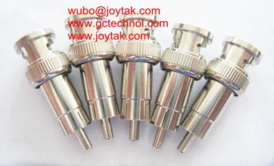 China Coaxial Adapter Coaxial Adaptor BNC Male Plug To RCA Male Plug Connector / BNCM.RCAM.01 for sale