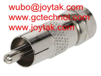 China Coaxial Adapter Coaxial Adaptor RCA Male To F Male Connector CCTV Antenna / RCAM.FM for sale
