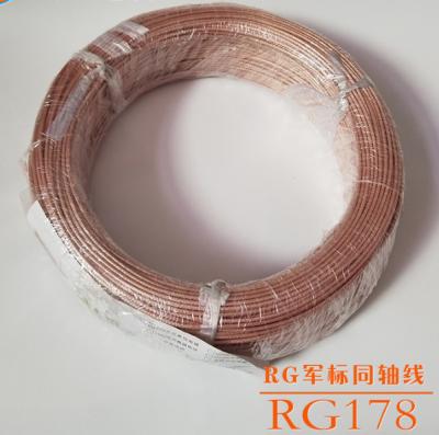 China Pigtail Cable RG178 coaxial cable 50 ohm military standard for WIFI Wireless LOW LOSS for sale