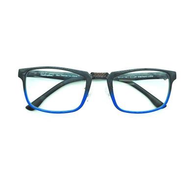 Chine rectangle infrarouge lointain plein Rim Eyeglasses des lunettes optiques des hommes de luxe de 52mm à vendre