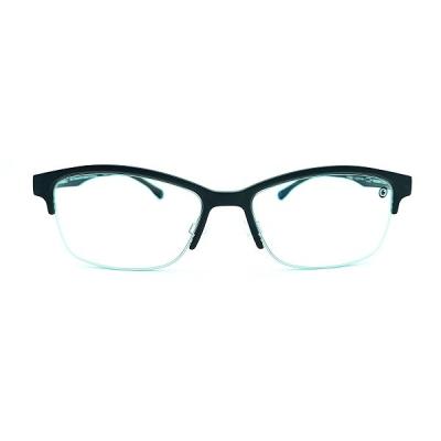 China Premium Matte Black Men's Eyeglasses For Round Face 54-17-150mm for sale