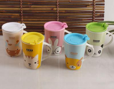 China ceramic coffee mug with slip lid for sale