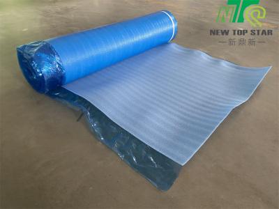China 2mm EPE Underlayment 200sqft/roll Blue Foam Underlayment For Laminated Wooden Flooring for sale