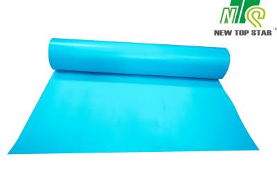 Chine L'Underlayment bleu de plancher de SPC de vinyle a gravé en refief, Underlayment en stratifié de remplissage de plancher à vendre