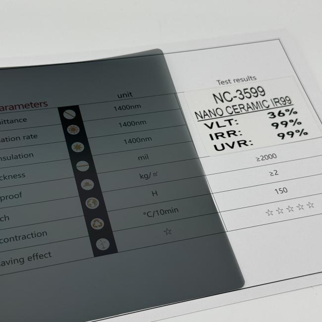 NASIDO window film packaging and sample