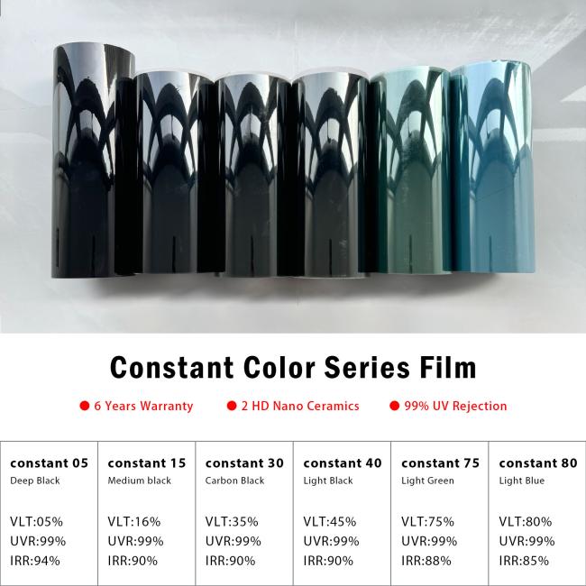 Window film application demonstration