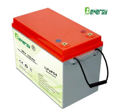 Chine Batterie de stockage de 36V 100AH ​​Lifepo4 pour le robot d'AGV de chariot de golf à vendre