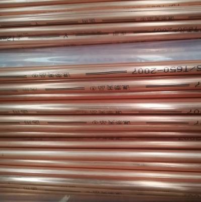 China El Cu 99,99% tubos de cobre 10m m rectos C12000 TU2 del tubo modificó longitud para requisitos particulares en venta