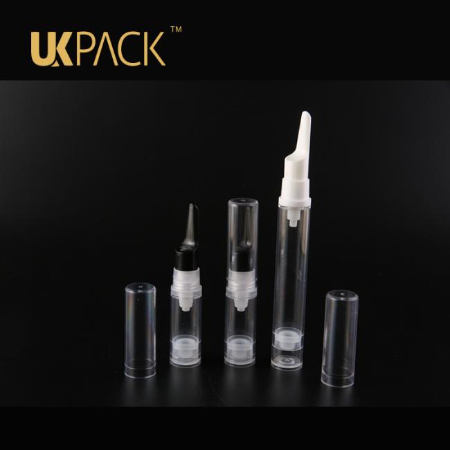 Silk-Screen printing empty plastic cosmetic eye airless bottle